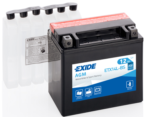 starterio akumuliatorius - ETX14L-BS EXIDE