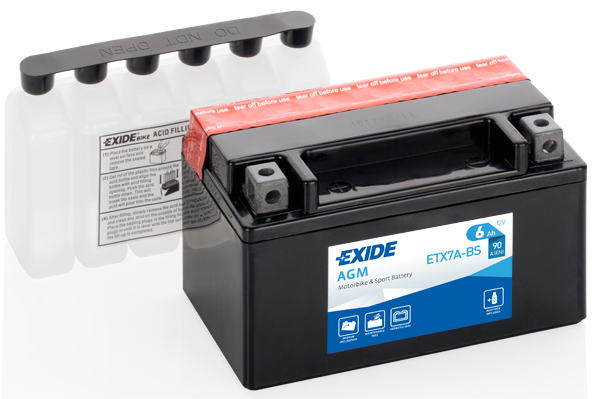 Starter Battery - ETX7A-BS EXIDE