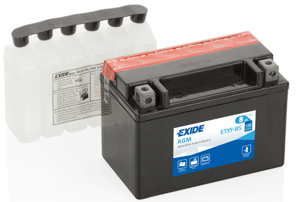 Starter Battery - ETX9-BS EXIDE