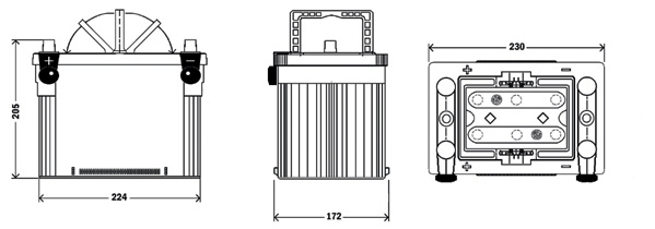 Starter Battery - EA472 EXIDE