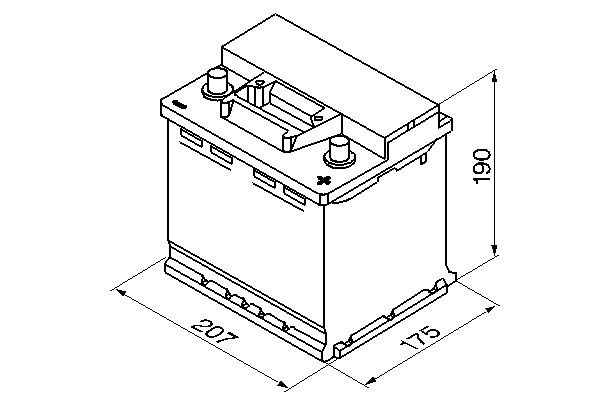 Starter Battery - 0 092 S30 020 BOSCH