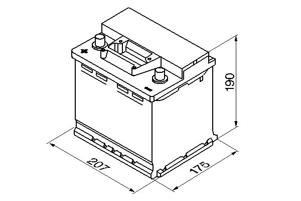 Starter Battery - 0 092 S30 030 BOSCH