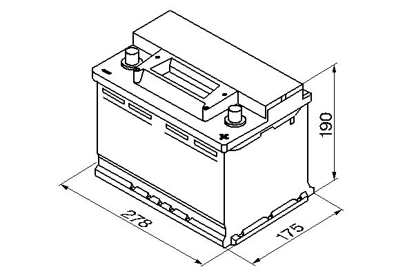 Starter Battery - 0 092 S30 080 BOSCH