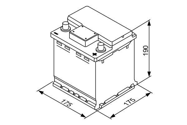 Starter Battery - 0 092 S40 001 BOSCH