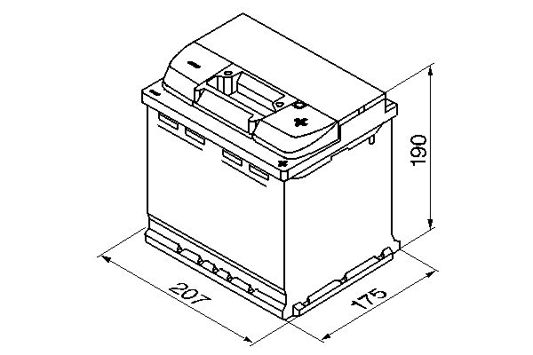 Starter Battery - 0 092 S40 020 BOSCH