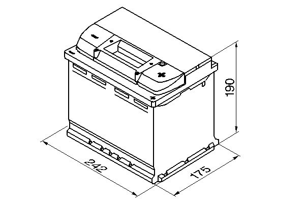 Starter Battery - 0 092 S40 050 BOSCH