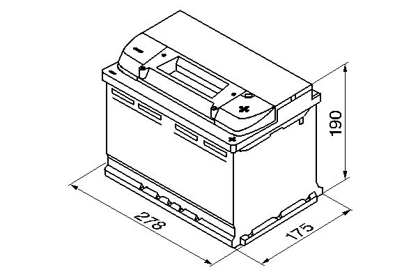 Starter Battery - 0 092 S40 080 BOSCH