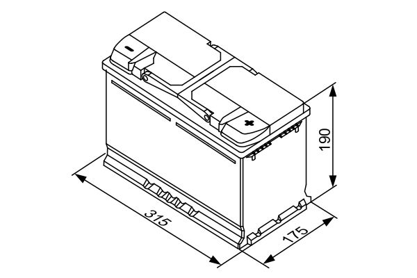 Batteria avviamento - 0 092 S40 110 BOSCH
