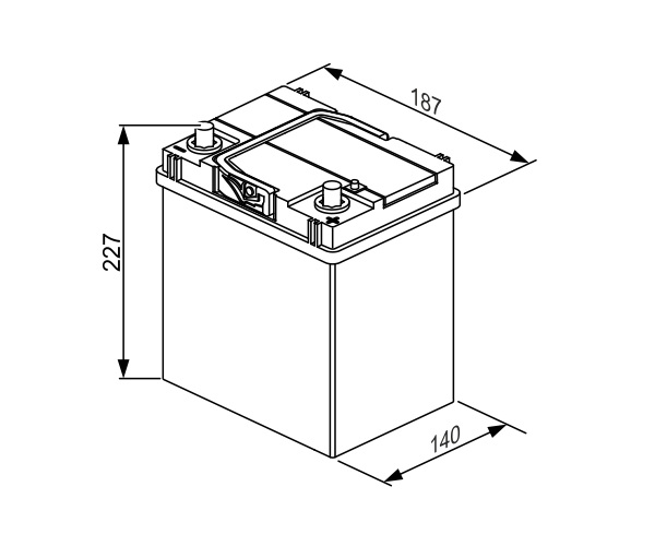 Starter Battery - 0 092 S40 180 BOSCH