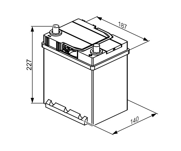 Starter Battery - 0 092 S40 300 BOSCH