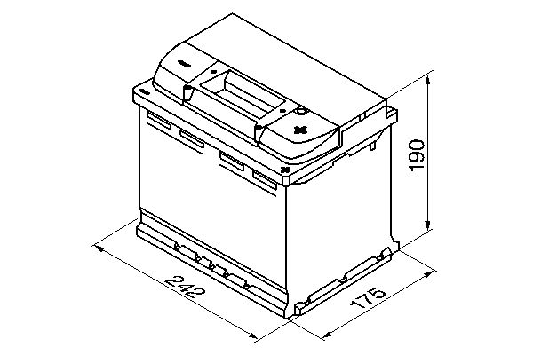 Starter Battery - 0 092 S50 050 BOSCH