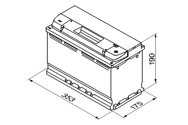 Starter Battery - 0 092 S50 130 BOSCH