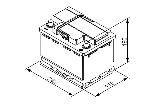 Starter Battery - 0 092 T30 050 BOSCH