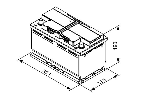 Starter Battery - 0 092 T30 130 BOSCH