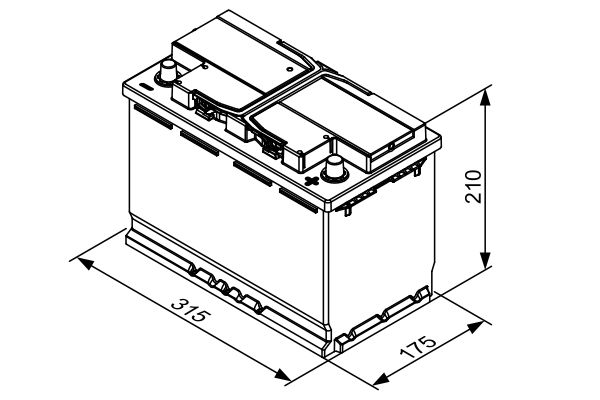 Starter Battery - 0 092 T30 320 BOSCH