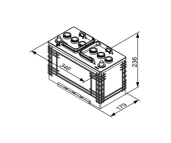 Starter Battery - 0 092 T30 370 BOSCH
