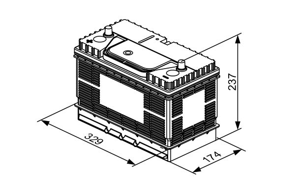 starterio akumuliatorius - 0 092 T30 500 BOSCH
