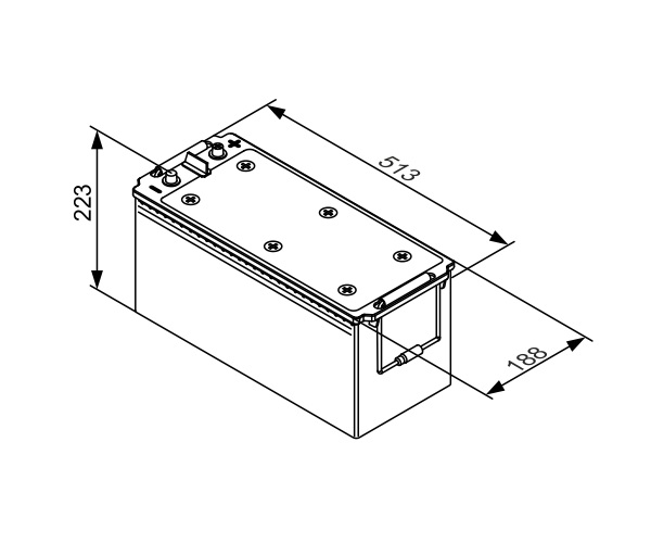 Starter Battery - 0 092 T30 540 BOSCH