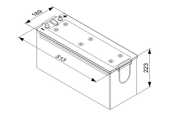 Starter Battery - 0 092 T40 750 BOSCH