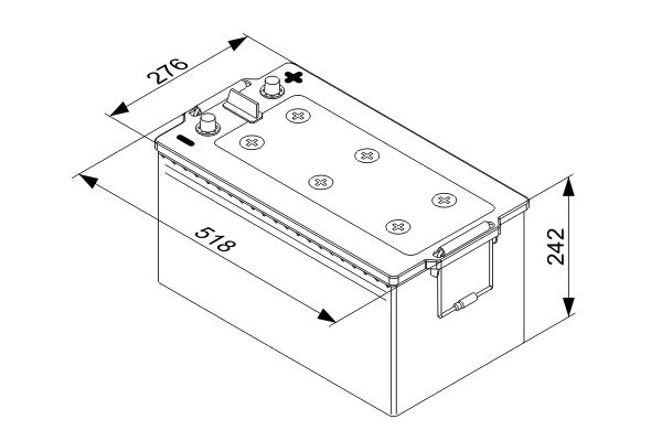 starterio akumuliatorius - 0 092 T40 800 BOSCH