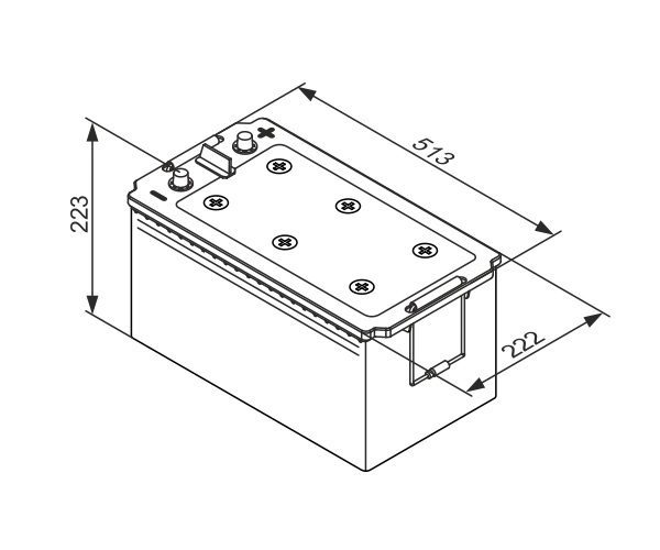 Starter Battery - 0 092 TE0 777 BOSCH