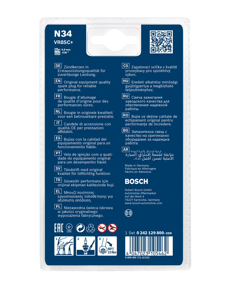 Свеча зажигания - 0 242 129 800 BOSCH