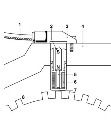 Sensor, crankshaft pulse - 0 261 210 104 BOSCH