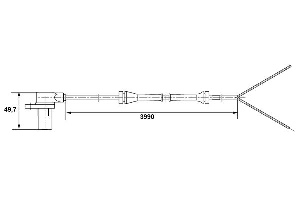 Sensor, wheel speed - 0 265 006 214 BOSCH