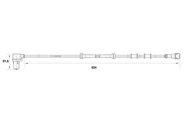 Sensor, wheel speed - 0 265 006 223 BOSCH