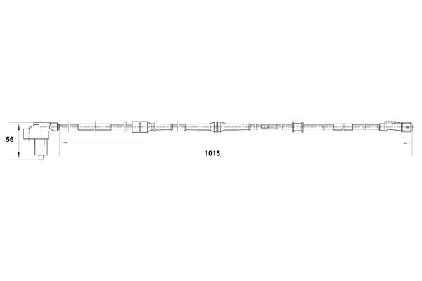 Sensor, Raddrehzahl - 0 265 006 389 BOSCH