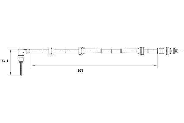 Sensor, wheel speed - 0 265 007 069 BOSCH