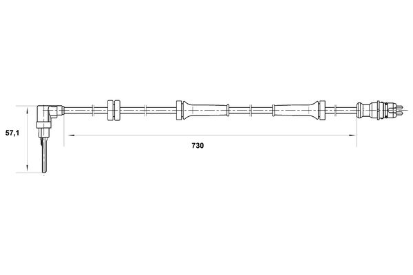 Sensor, wheel speed - 0 265 007 070 BOSCH