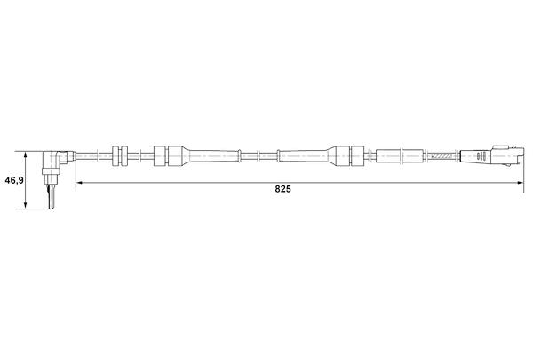 Sensor, wheel speed - 0 265 007 083 BOSCH