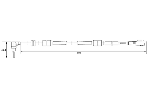 Sensor, wheel speed - 0 265 007 084 BOSCH