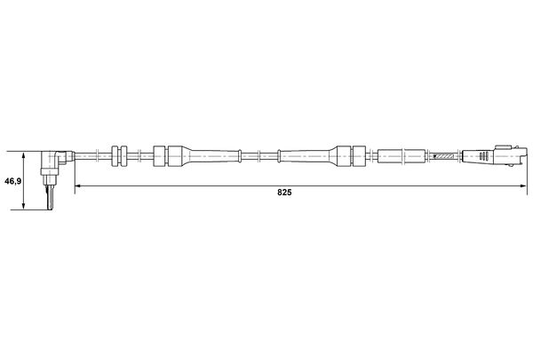 Sensor, wheel speed - 0 265 007 084 BOSCH