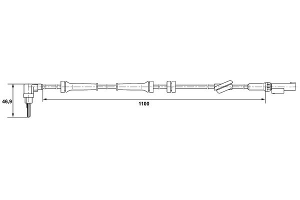 Sensor, wheel speed - 0 265 007 401 BOSCH
