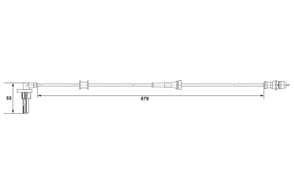 Sensor, wheel speed - 0 265 007 533 BOSCH