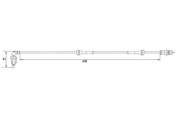 Sensor, wheel speed - 0 265 007 583 BOSCH