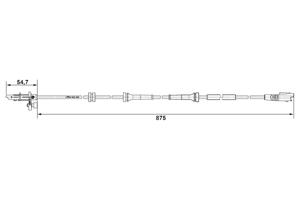 Sensore, N° giri ruota - 0 265 007 790 BOSCH