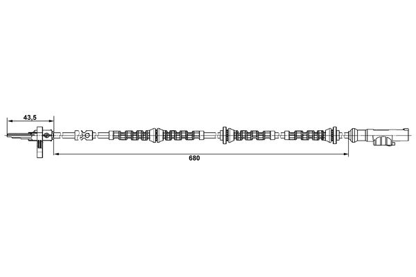 Sensor, wheel speed - 0 265 008 005 BOSCH