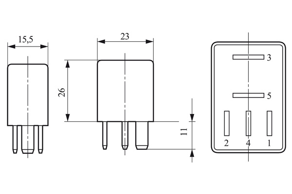 Flasher Unit - 0 332 011 007 BOSCH