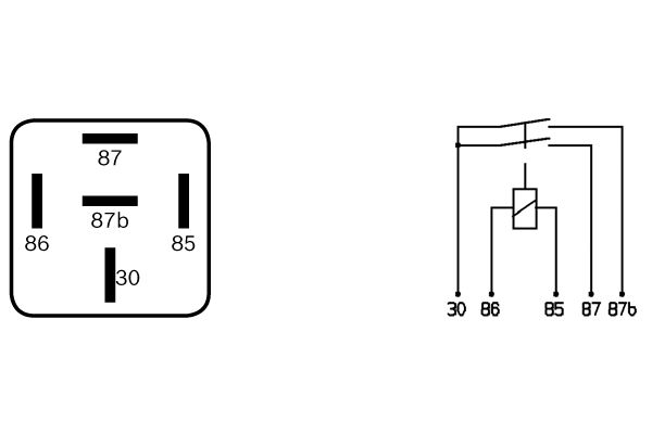 Relay, main current - 0 332 015 002 BOSCH