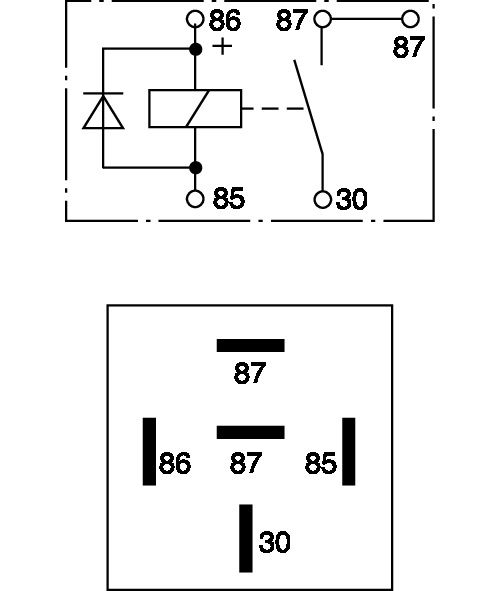 Relay, main current - 0 332 019 109 BOSCH