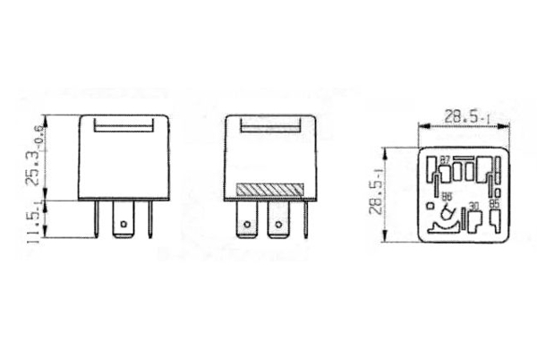 Relay, main current - 0 332 019 205 BOSCH