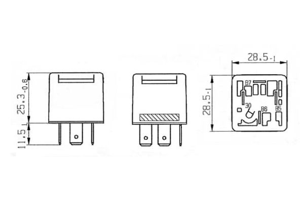 Relay, main current - 0 332 019 457 BOSCH