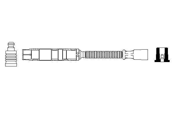 Ignition Cable - 0 356 912 952 BOSCH