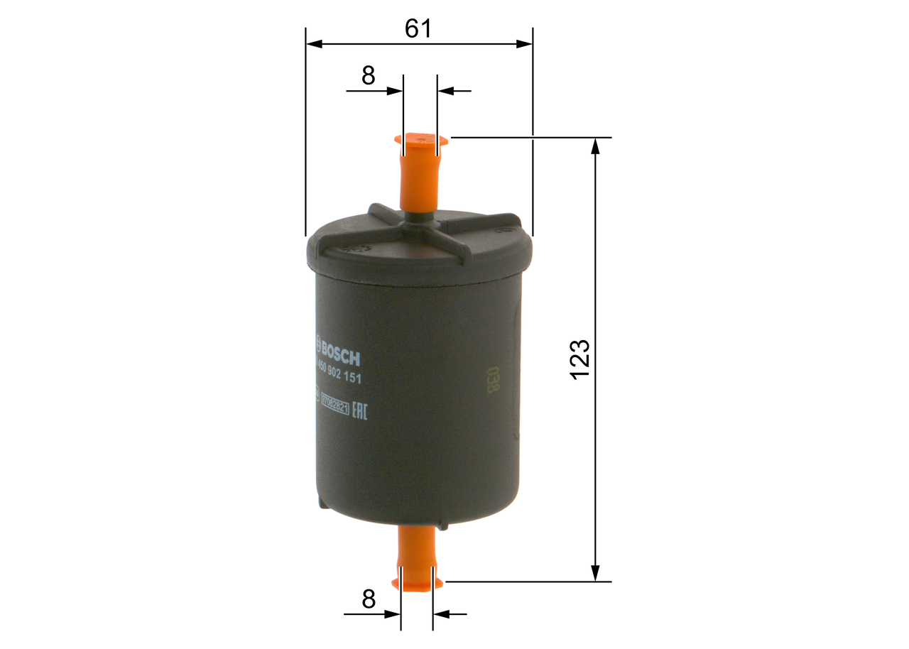 Fuel filter - 0 450 902 151 BOSCH