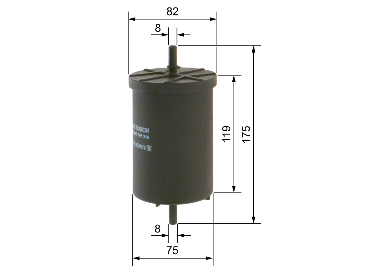 Fuel filter - 0 450 905 318 BOSCH