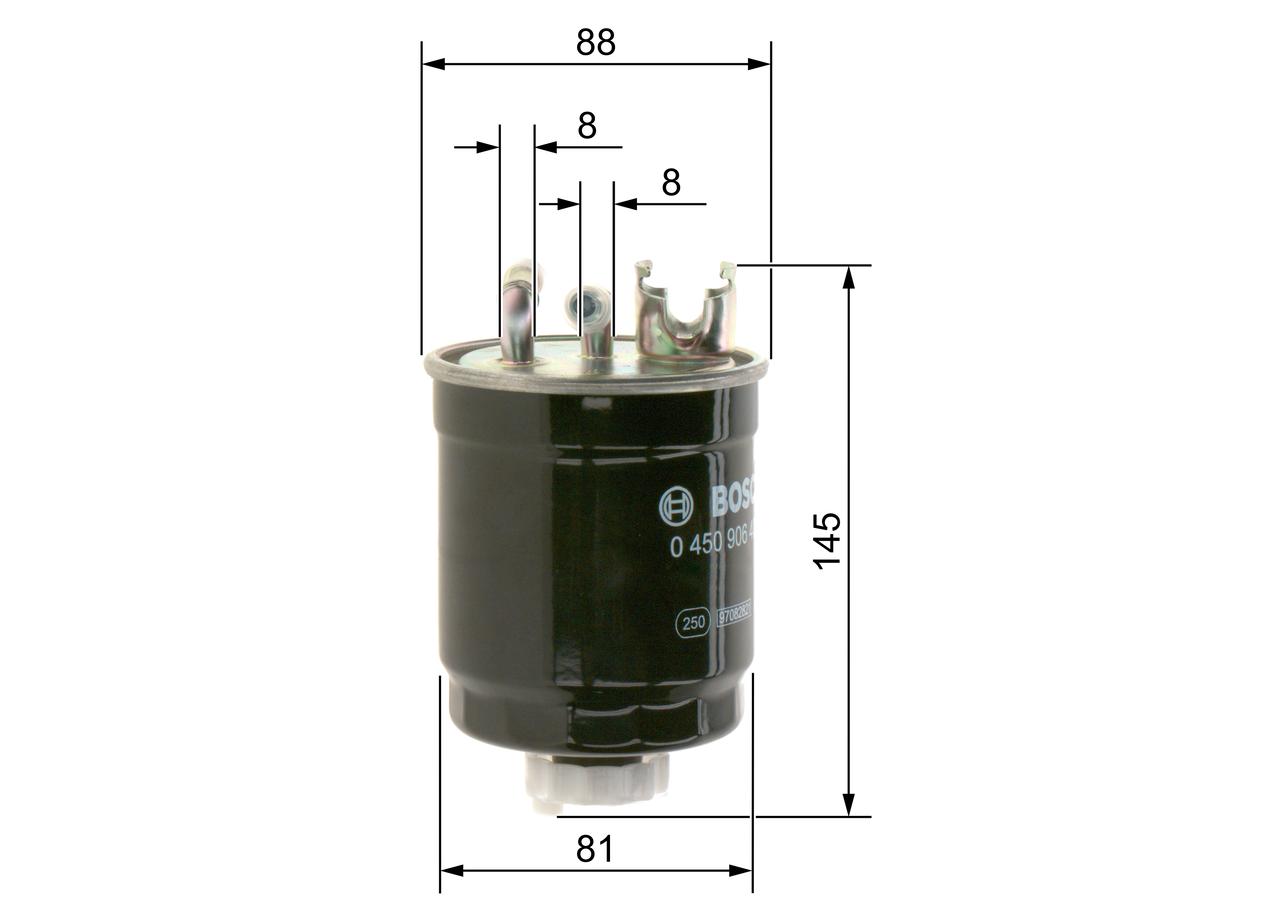 Filtro carburante - 0 450 906 409 BOSCH