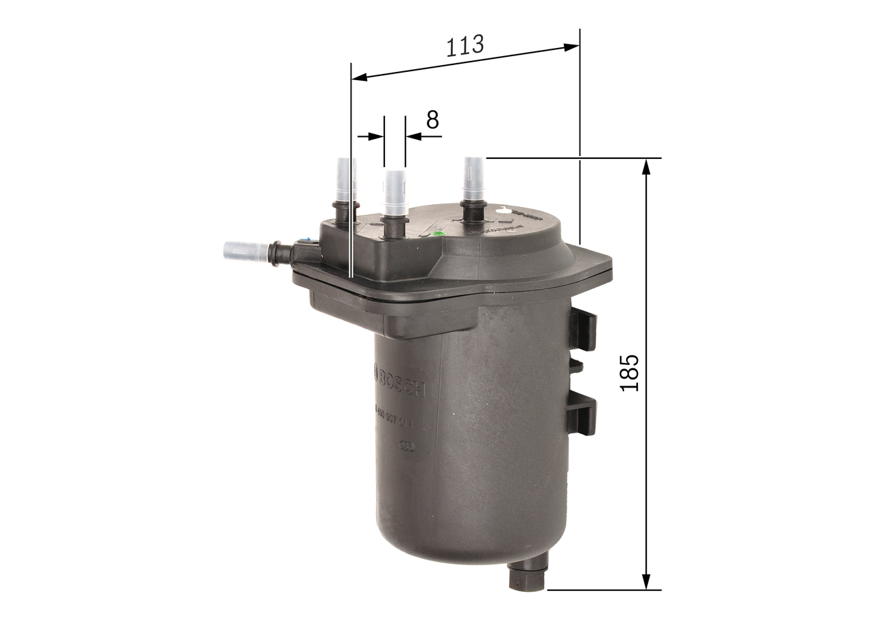 Fuel filter - 0 450 907 014 BOSCH